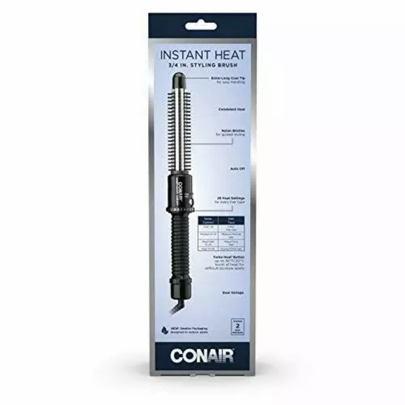 Conair Instant Heat Styling Brush Smooth Waves 3/4-Inch Innovative All HairTypes - Picture 2 of 4